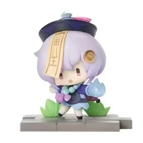 Game Genshin Impact Figure Kawaii Li Yue Series Figurines ZhongLi KeQing GanYu Desktop Ornament PVC Model Toys Doll Kid‘s GIft