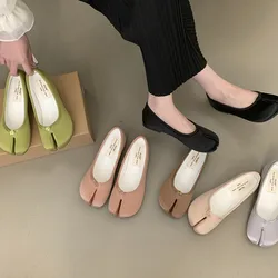 Bailamos Brand Women  Flats Soft Ballet Shoes Woman Slip On Loafers Soft Bottom Moccasins Tabi Ninja Women Casual Shoes Mujer