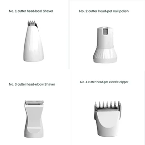 Recarregável sem fio Pet Grooming e Cuidados Set, 4 lâminas diferentes Pet cabelo Shaver, baixo ruído Pet Clippers, Safe Dog Trimmer 8 principais vendas lâminas pet - №1