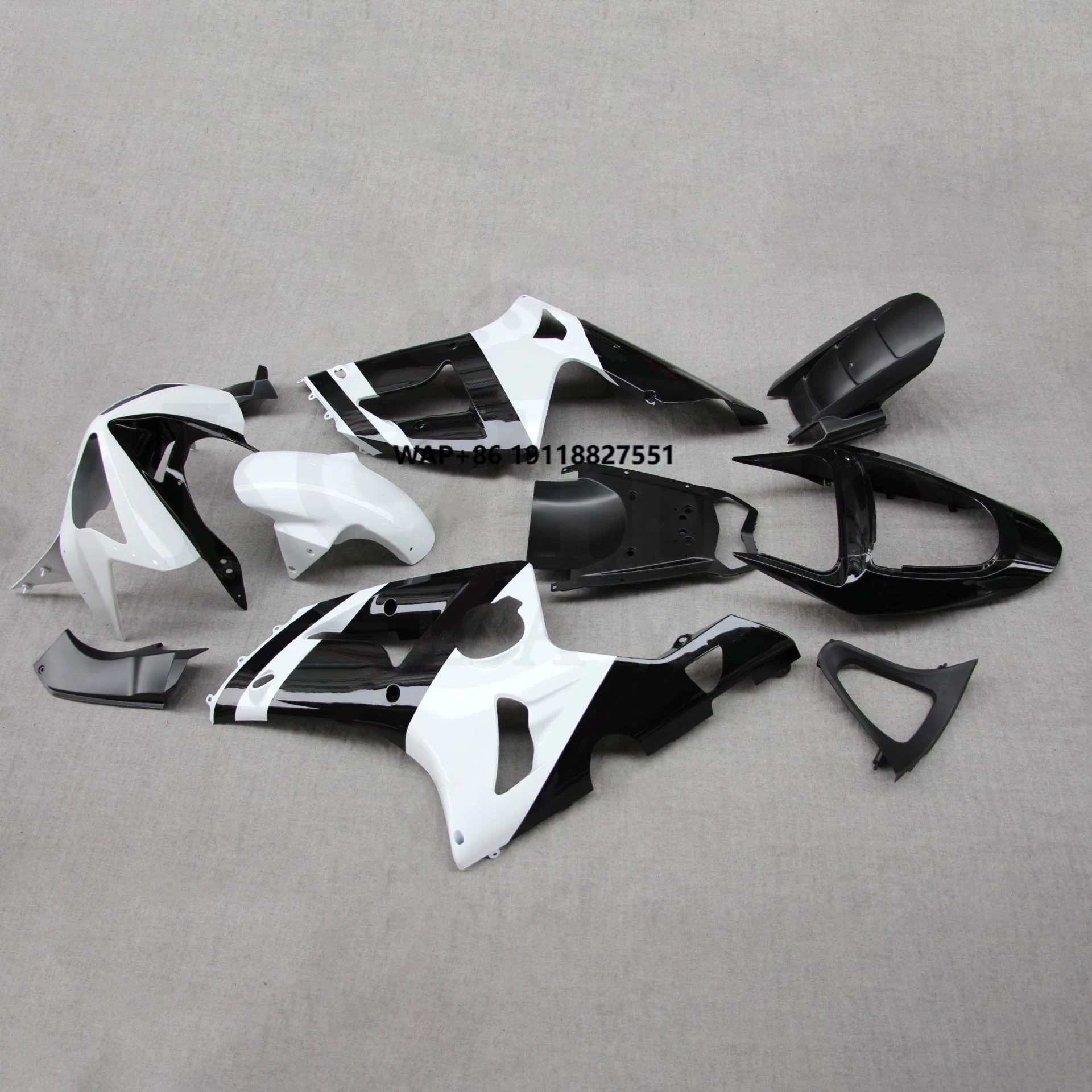 

KOLMIO-LAM Plastic Full Body Fairing Kit Fit forZX6R 2003-2004 Motorcycle Body Shell Set