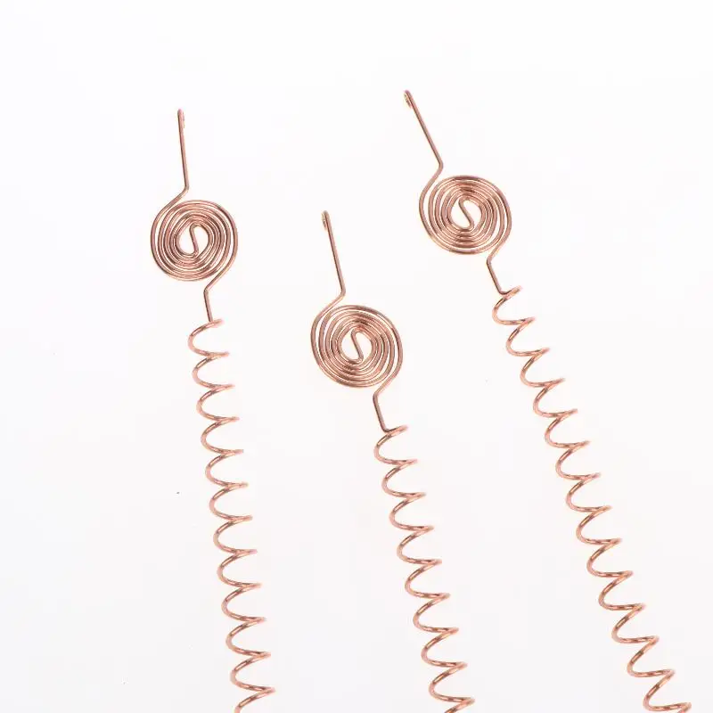 .#3pcs Vitality Plant Growth Electroculture Plant Stakes Orgone Energy Copper Wire Coil Stakes Plant Support Stake Garden Plant