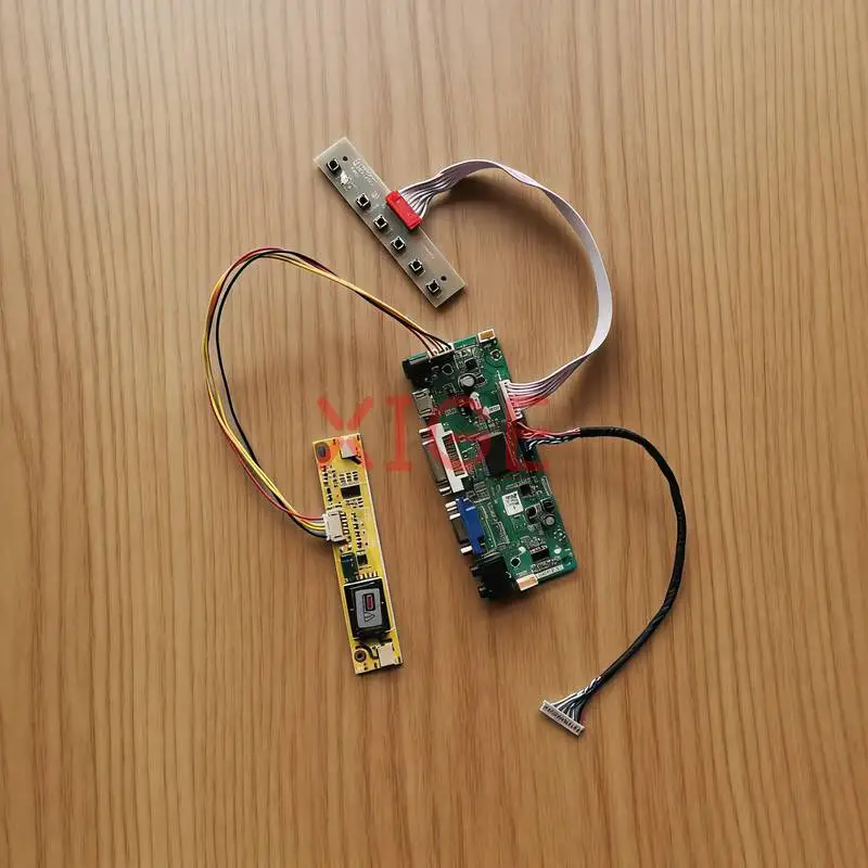 

Плата контроллера экрана для HSD150MX14 HSD150MX17 HSD150MX15 QD15XL13 1024x768 2-CCFL 20Pin LVDS HDMI+DVI+VGA 1024*768 Комплект