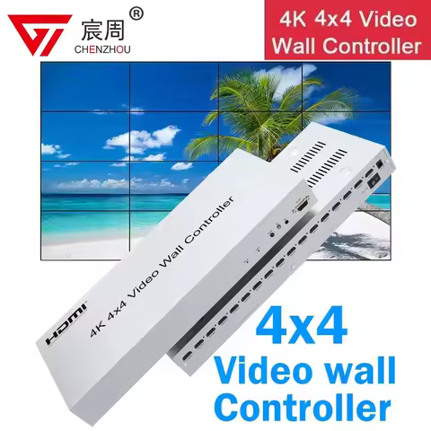 4K input HDMI Video Wall Controller 1080P output TV Splicing Display 2x3 3x3 6x2 2x6 2x7 3x4 4x3 for 16 TV Splicing Box Splicer