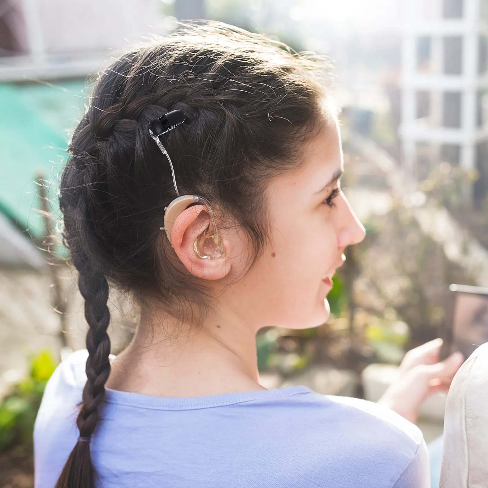 

1Pcs Anti-Lost Hearing Aid Strap Premium ABS Protective Lanyard for Behind-The-Ear Hearing Aid Keeper Elders Helper Cord