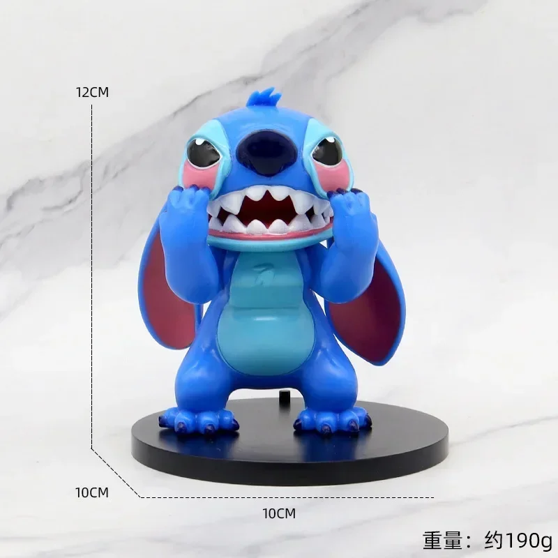 4 STKS Disney Anime Leuke Stitch Figuren Cartoon Handgemaakte Ornamenten Kid Speelgoed Pop Decoraties Kerst Verjaardagscadeautjes Collectibles