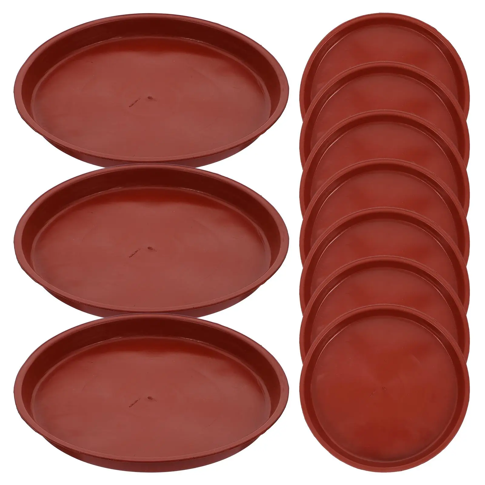 

20 PCS Plastic Planter Tray Plate Potted Saucer Indoor Plants Lattice Drip Flower Coasters Water Holders