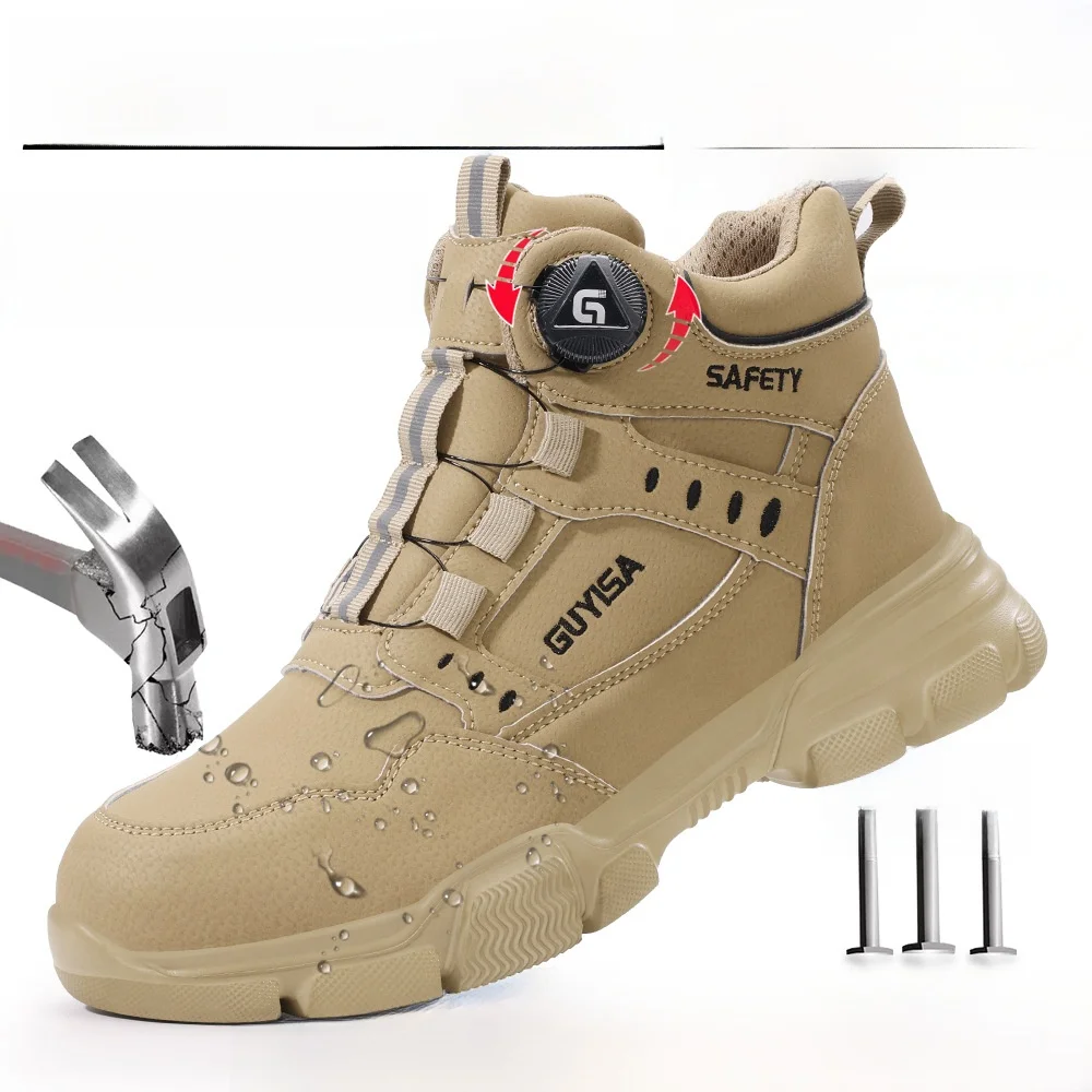 meilleures-ventes-transfrontalieres-gusa-chaussures-de-protection-du-travail-resistantes-a-l'usure-et-impermeables-pour-chantier