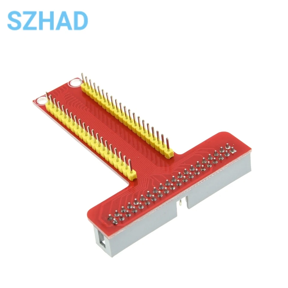لوح توسيع GPIO متوافق مع Raspberry Pi B+ مع كابل شريط 40 دبوسًا للوحة التطوير
