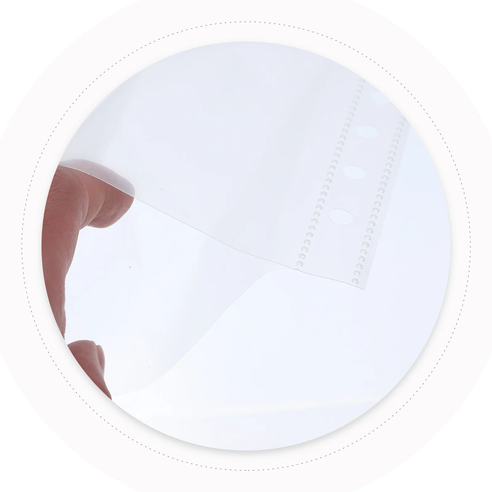 

50Pcs Scrapbook Page Protectors Punched Holes Refill Pages Easy to Fix Album Photo Album Protector Sheets Scrapbooking Supply