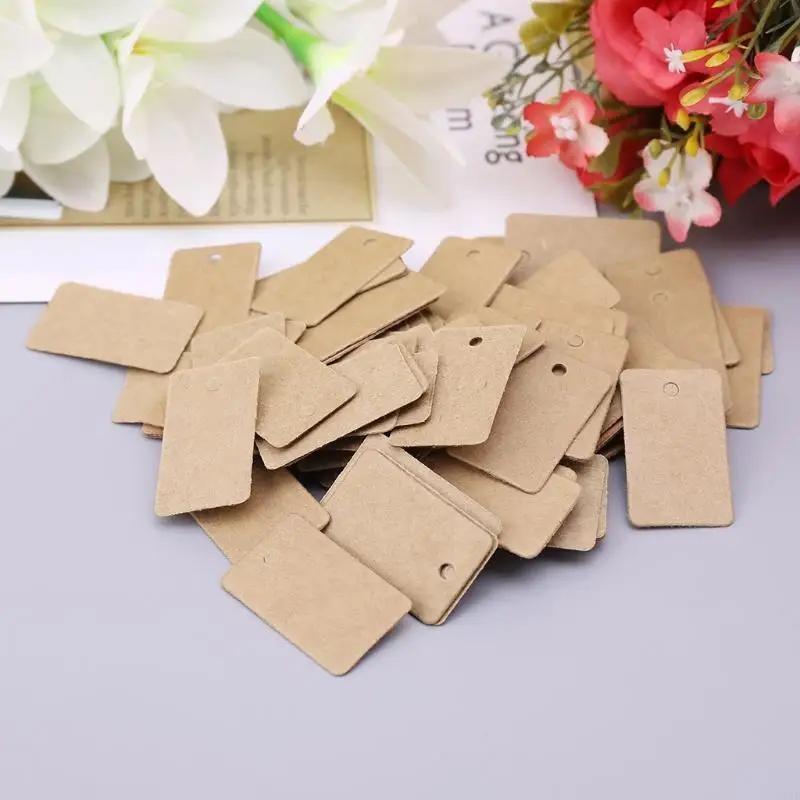 97qd 100pcs подарочные карты Kraft Pap