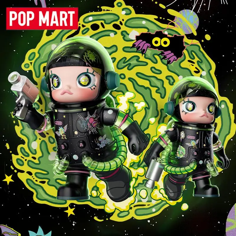 البوب مارت ميجا سبيس مولي 400% ريك ومورتي سلسلة صندوق غامض حقيقي صندوق أعمى تخمين اللعب حقيبة حلية التماثيل ديكور المنزل #1