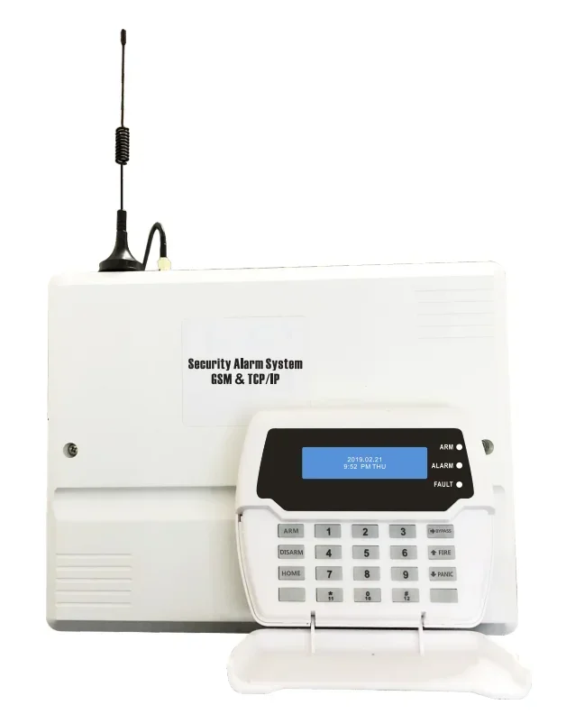Проводная и беспроводная система домашней охранной сигнализации GSM PSTN TCP/IP GSM/GPRS