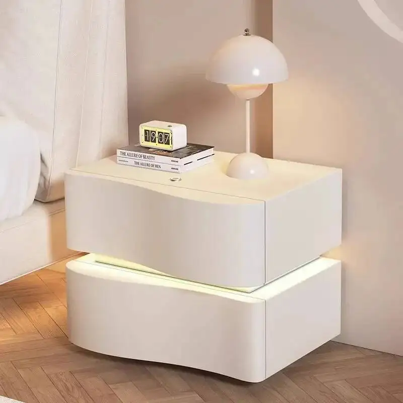 

Side Tables Small Bed End Table Designer Bedside Room Storage Locker Cabinet Night Living Bedroom Design Nachttisch Wood Desk