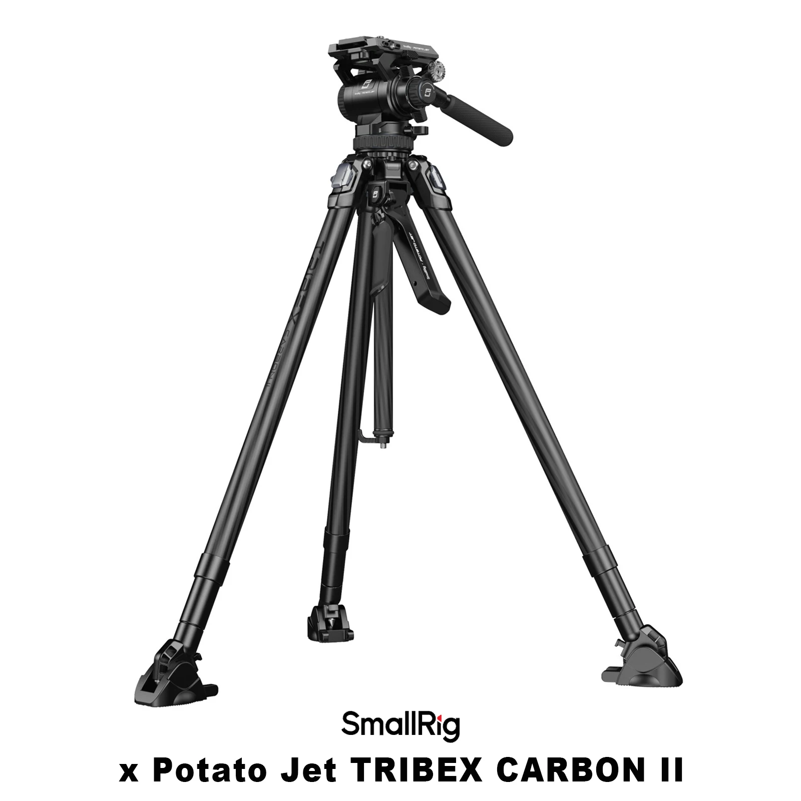 SmallRig x Potato Jet TRIBEX CARBON II Tripod Kit Video Head Included One-Squeeze Height Adjustment 5755