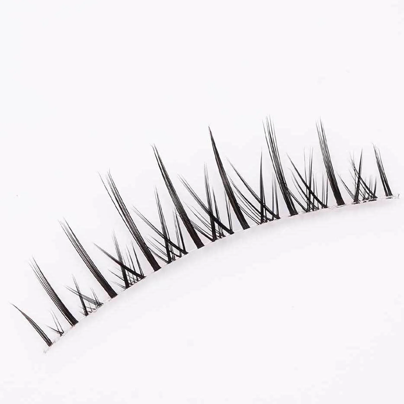 Mangá tiras de cílios banda transparente cílios postiços 5 pares aparência natural para maquiagem de casamento suprimentos diários de cílios