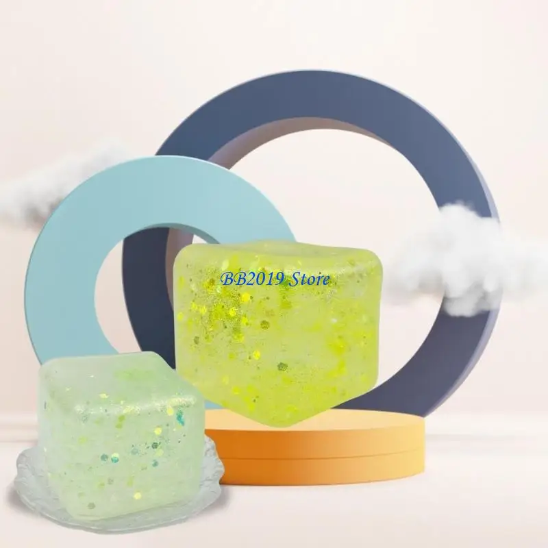 Q0KB Cubo descomprimible para niñas, juguete irrompible para estrés, Juego 4