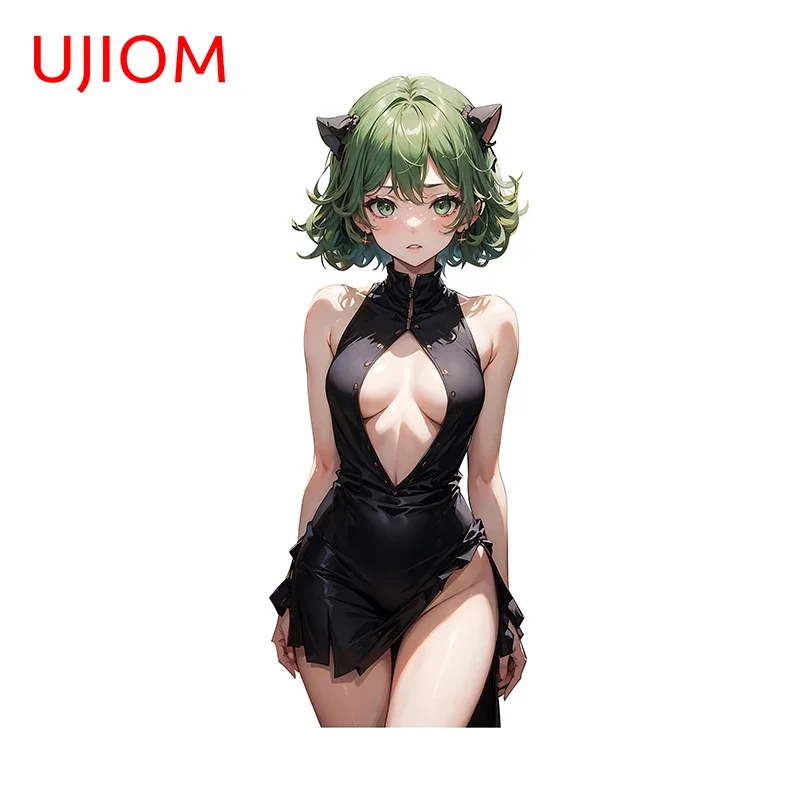 UJIOM Beautiful And Seductive Girl Wall Sticker Fashion Tatsumaki Graphics Decal Living Room Sunscreen Decoration Accessories