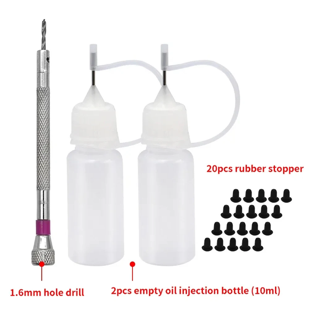 Taladro Manual de 1,6mm, herramienta de perforación de botella de plástico Universal para cuentas, nogal y joyería, mango de una pieza