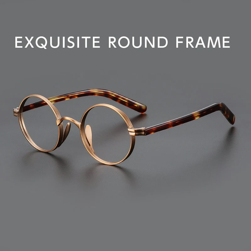 

ENTITY Hyperopia Reading Myopia Prescription Glasses Anti Blue Light Computer Titanium CR39 Men's and women's Retro Round trends
