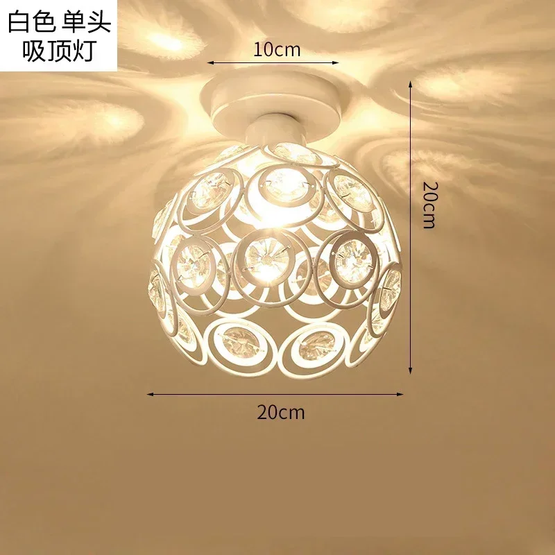 Supply of Restaurant Chandelier Crystal Lamp Simple Single-head Entrance Hall Ceiling Lamps Hotel Cloakroom Bar Decorative Lamps