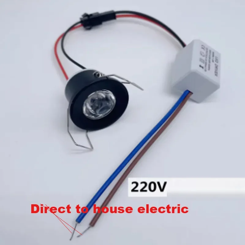 1/4pcs Hole 28mm Mini Spot Led Downlight 12V 1W 110V 220V Recessed Led Spot Light Wine Cabinet Lamp Wall Living Room