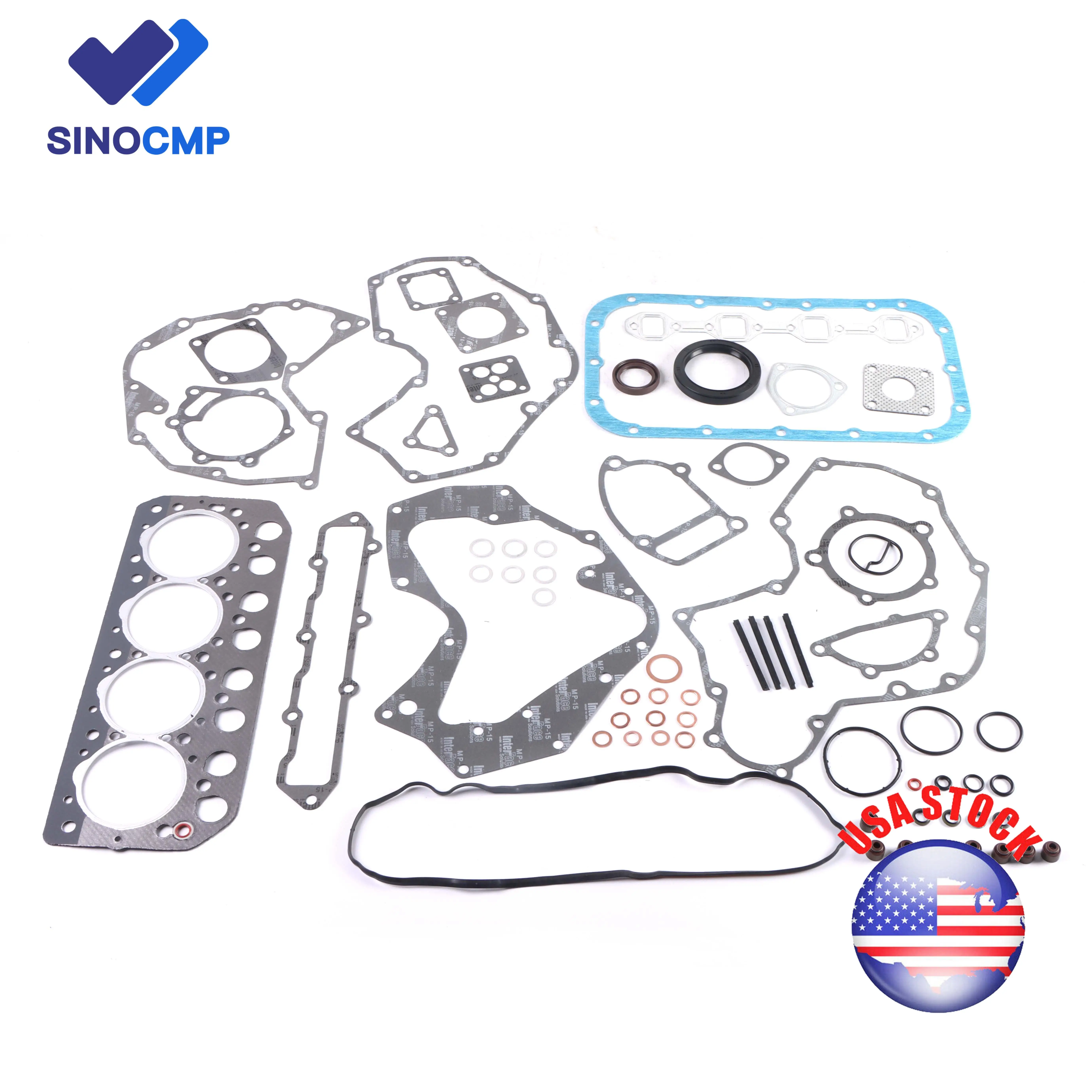 

SINOCMP AG31A01-33300 31A04-33202 31A32-01200 MD115472 Комплект прокладок двигателя S4L S4L2 для двигателя Mitsubishi Peljob EB406 Terex TC35