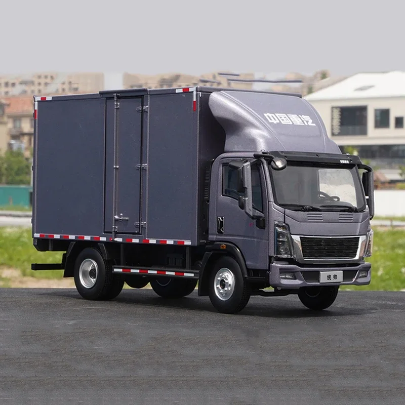 

Diecast 1:24 Scale China Heavy Truck Box Truck Car Model Alloy Classic Nostalgic Decoration Collectible Toy Adult Gift Souvenir