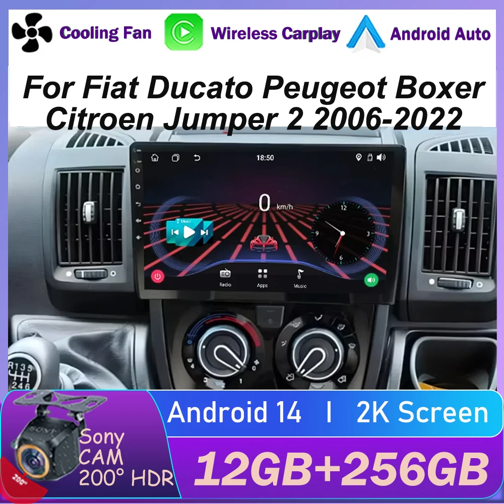 

Carplay For Fiat Ducato Peugeot Boxer Citroen Jumper 2 2006-2022 Android Auto Car Radio Multimedia Player Navi GPS DVD Head Unit