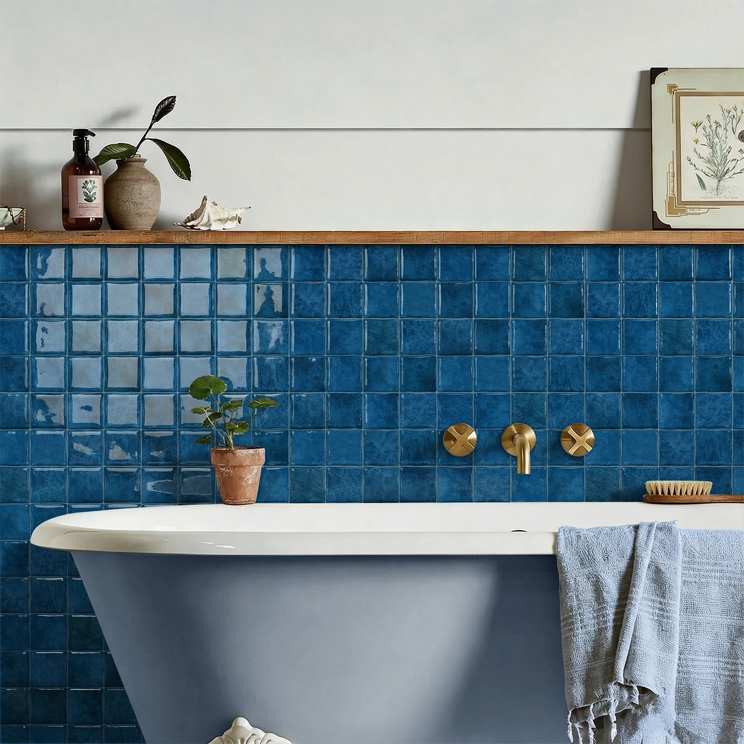 Self-adhesive tile decals, peel-and-stick tile stickers, splash-proof wall decor for kitchens and bathrooms, bedroom decor