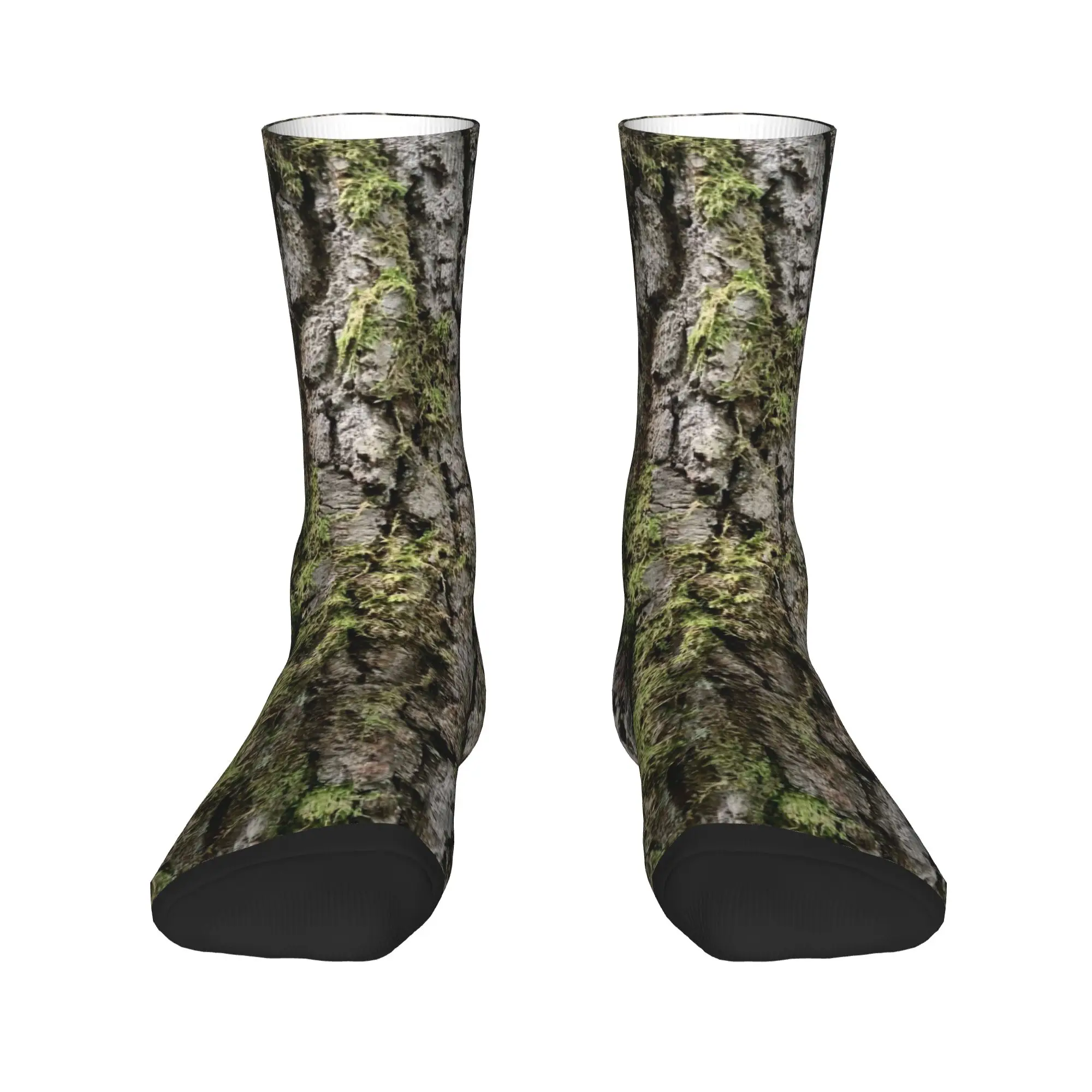 Tree Bark Socks  Anti-Slip Stockings Men Comfortable Running Socks Spring Vintage Printed Socks
