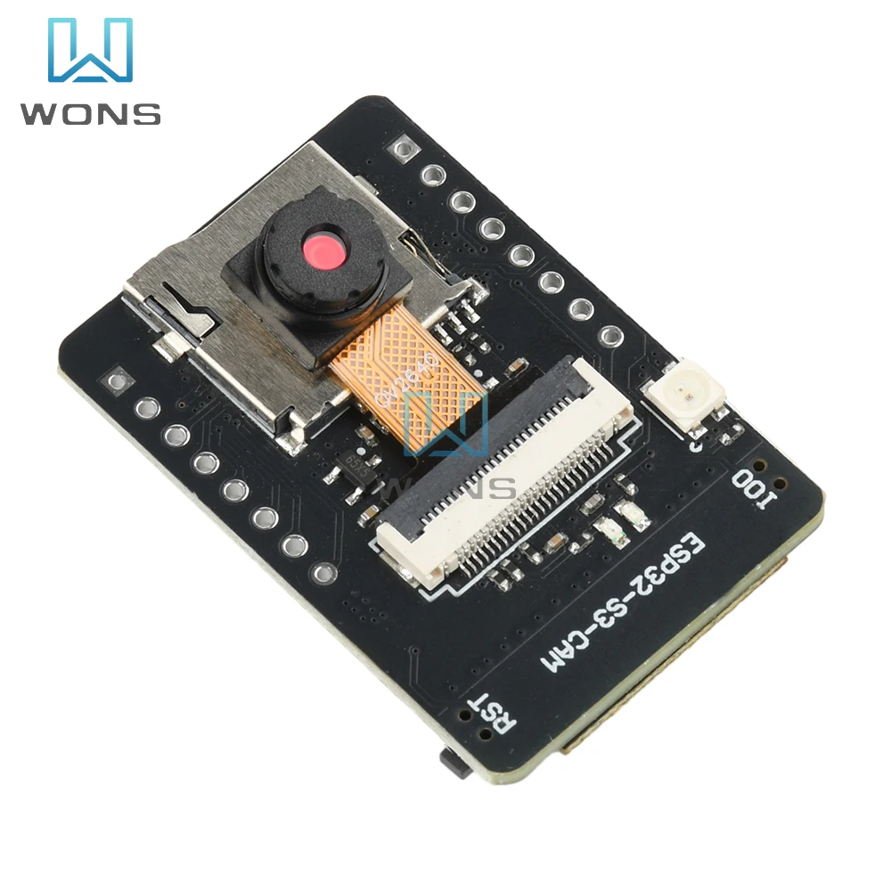 ESP32-S3-CAM WIFI Bluetooth Development Board with Ov2640 Camera N16R8 Version Type C Interface