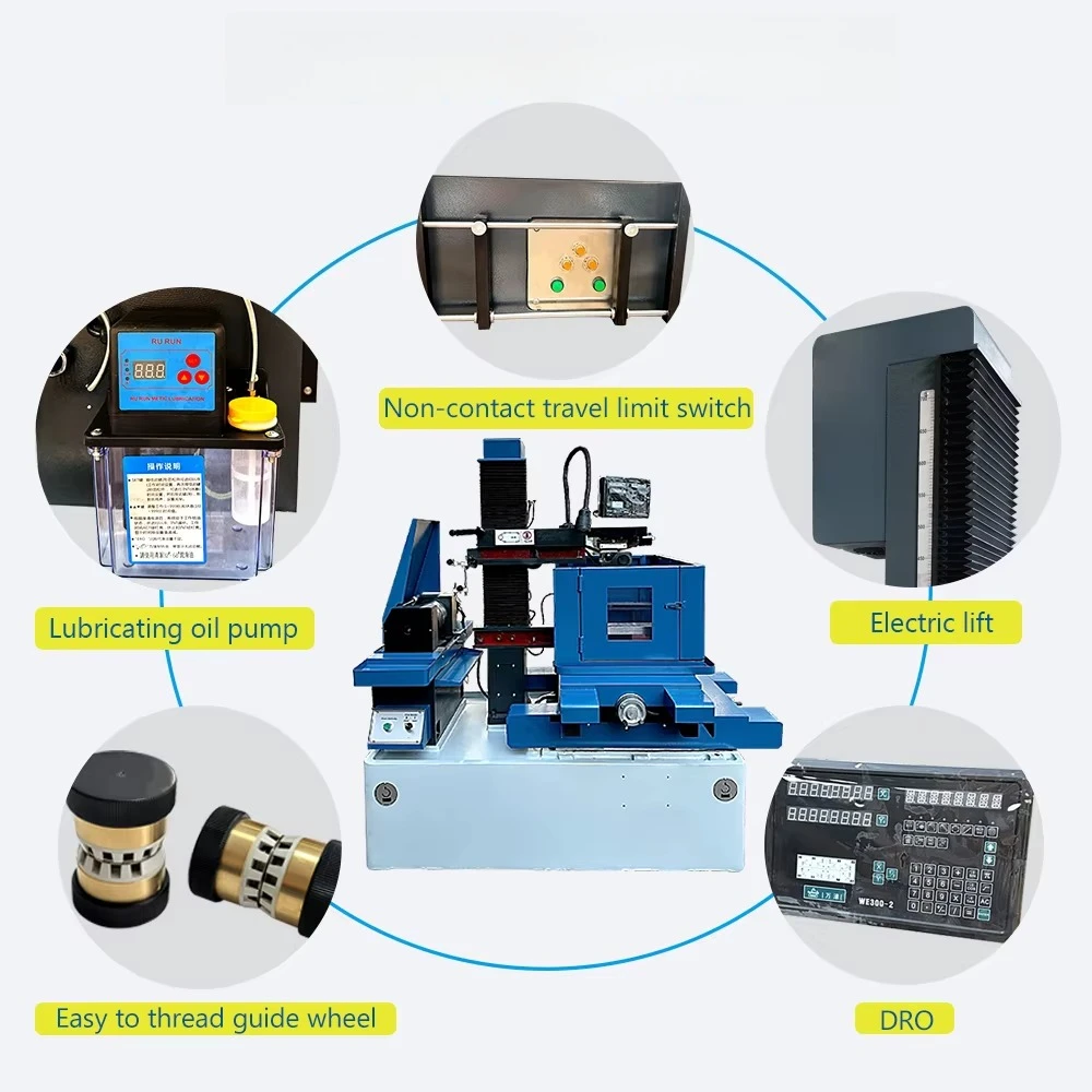 DK7745 CNC EDM Wire Cutting Machine High Speed Single Wirecut with Molybdenum Wire 0.18