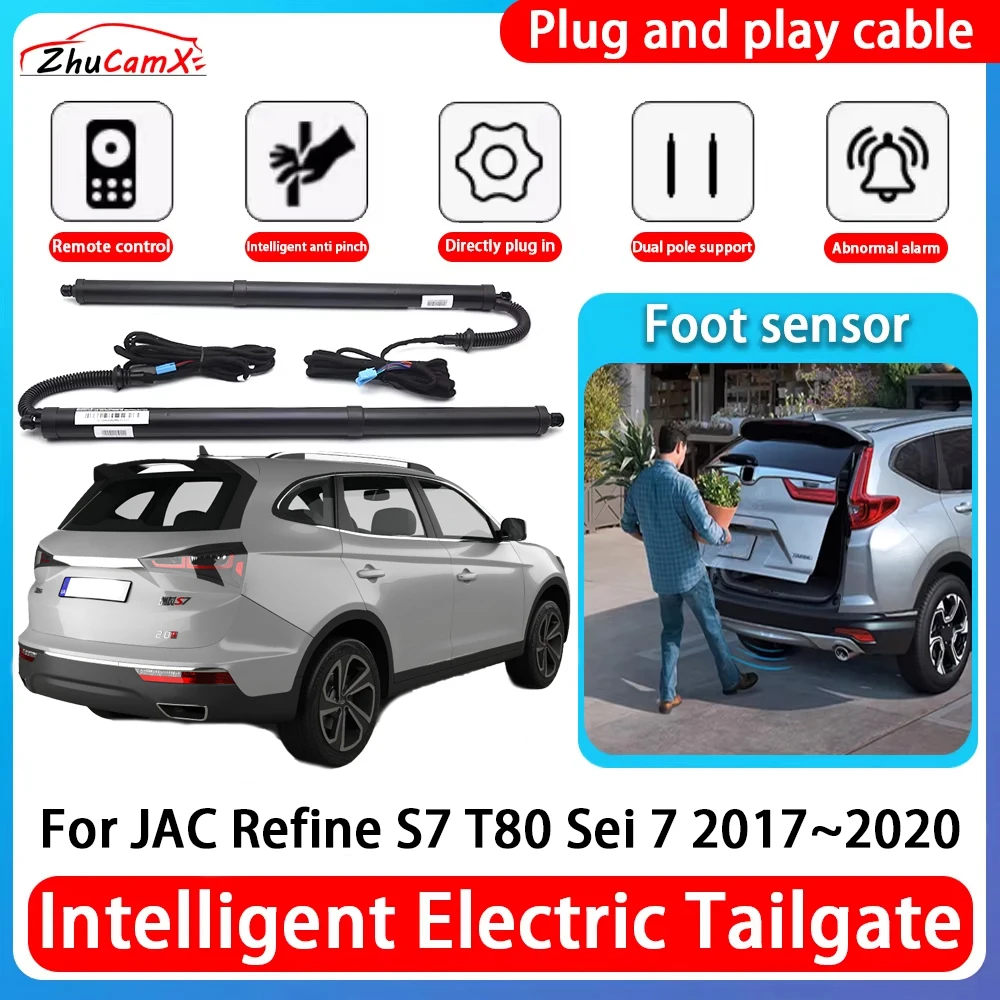 

ZhuCamX Car Power Trunk Electric Suction Tailgate Intelligent Tail Gate Lift Strut For JAC Refine S7 T80 Sei 7 2017~2020