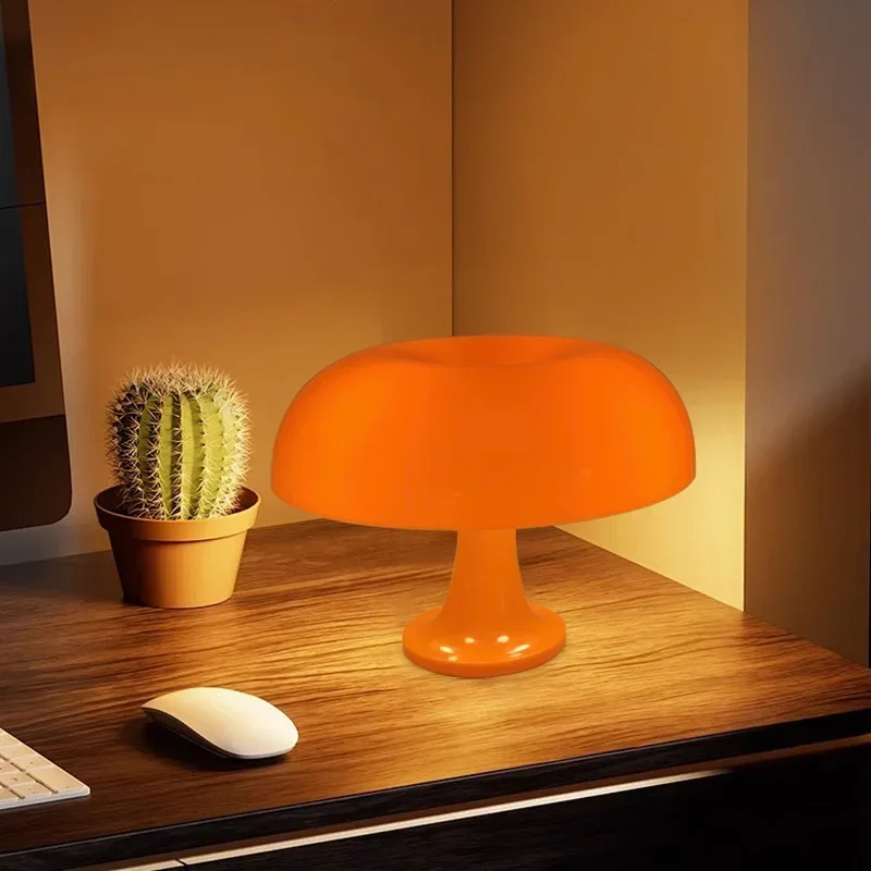 

New Led Mushroom Table Lamp 3-color Dimming for Hotel Bedroom Bedside Living Room Decoration Lighting Modern Minimalist Creative