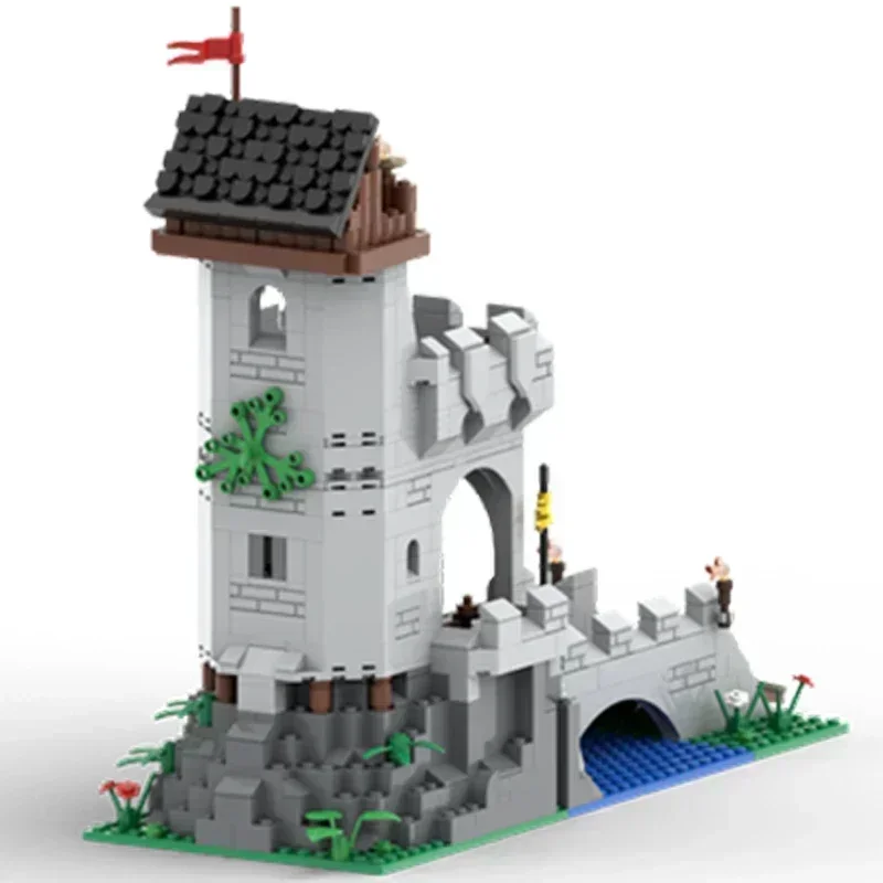 Moc Bausteine Militär Festung Modell Mittelalterlichen Turm Burg Technologie Modulare Blöcke Geschenk Weihnachten Spielzeug DIY Sets Montage