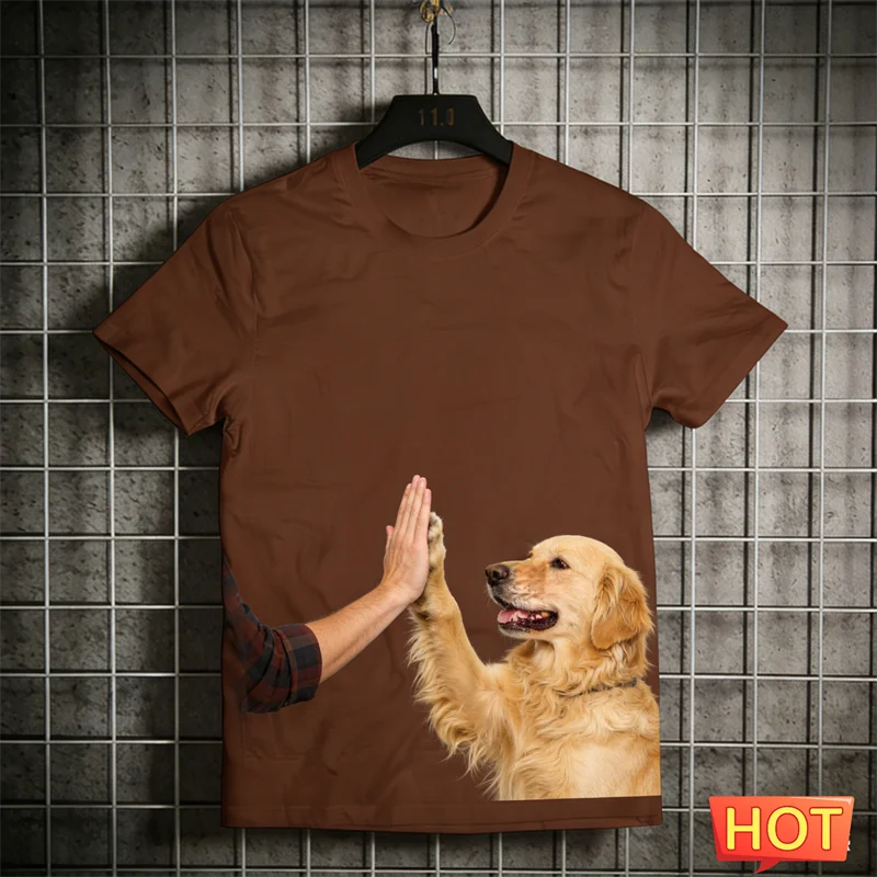 

Cute Golden Retriever Graphic T Shirts Fashion Trendy Summer Short Sleeve 3D Printed T-shirts Casual Oversized Unisex Tees Tops