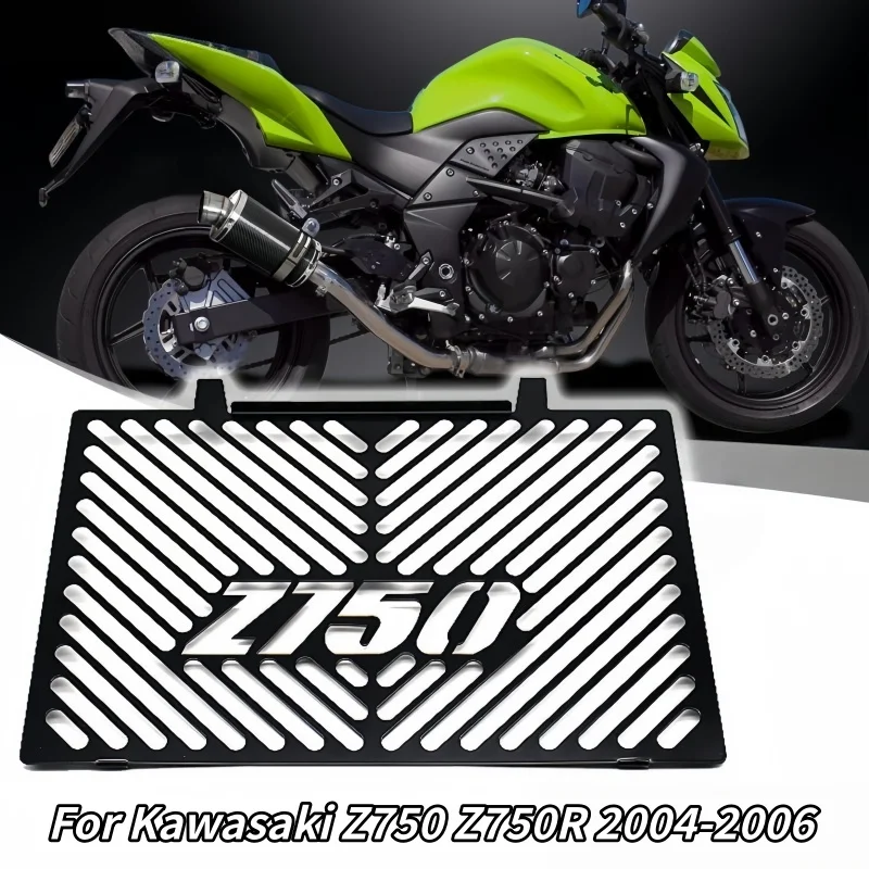 Motorcycle Accessories Radiator Guard Grill Cover Water Tank Cooler Bezel Protector For Kawasaki Z 750 Z750 Z750R 2004-2006
