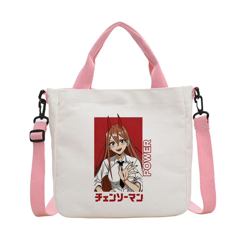 Chainsaw Man tote bag shoulder  y2k canvas  personnalisable femme