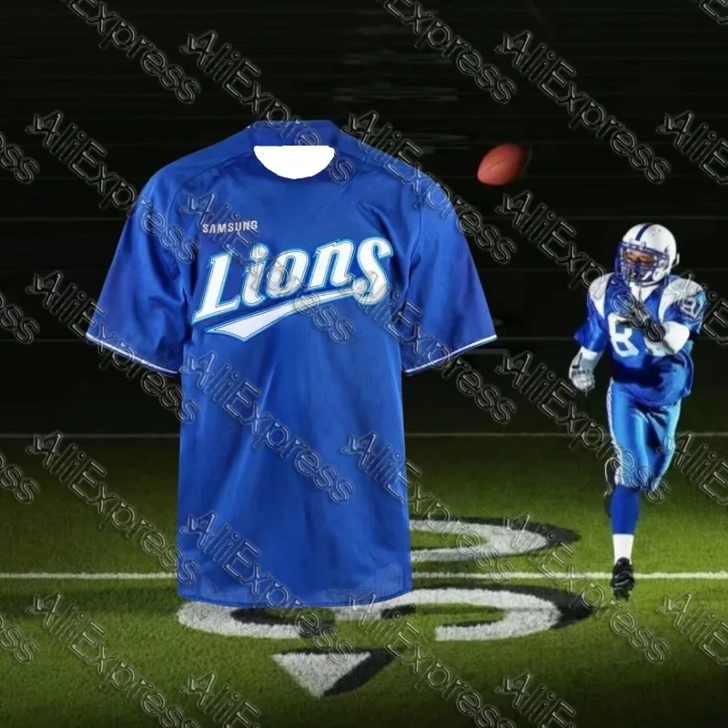 

Быстросохнущий бейсбольный кардиган Samsung Lions 2025/26, спортивная форма для соревнований, дышащая функция для мужчин и женщин