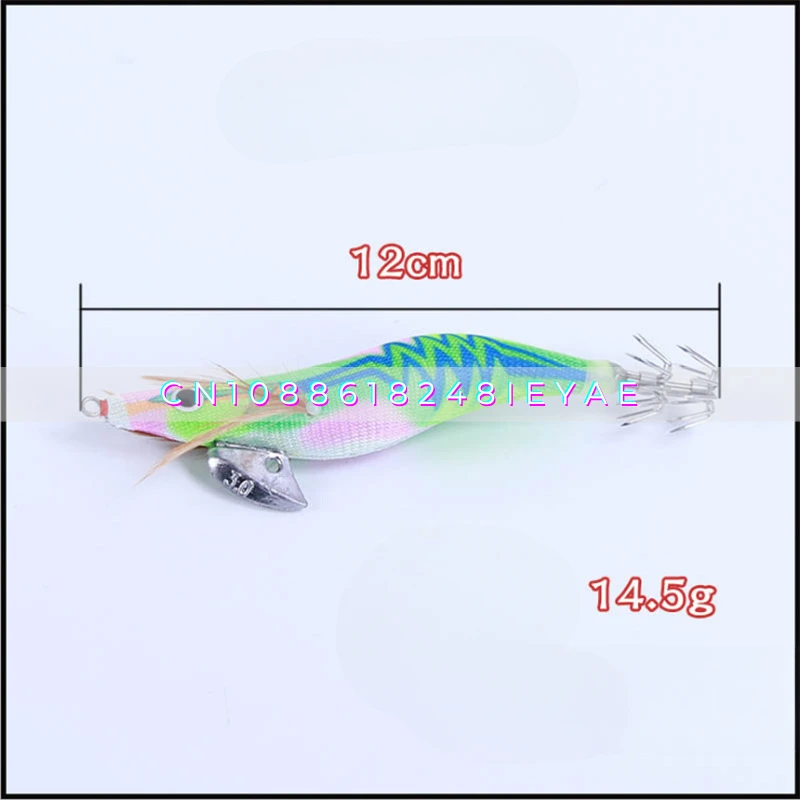 2.5/3 0/3.5 #wood Shrimp Set, Lead Squid Hook, Luya Bait Luminous Bait, Squid Cuttlefish Bait