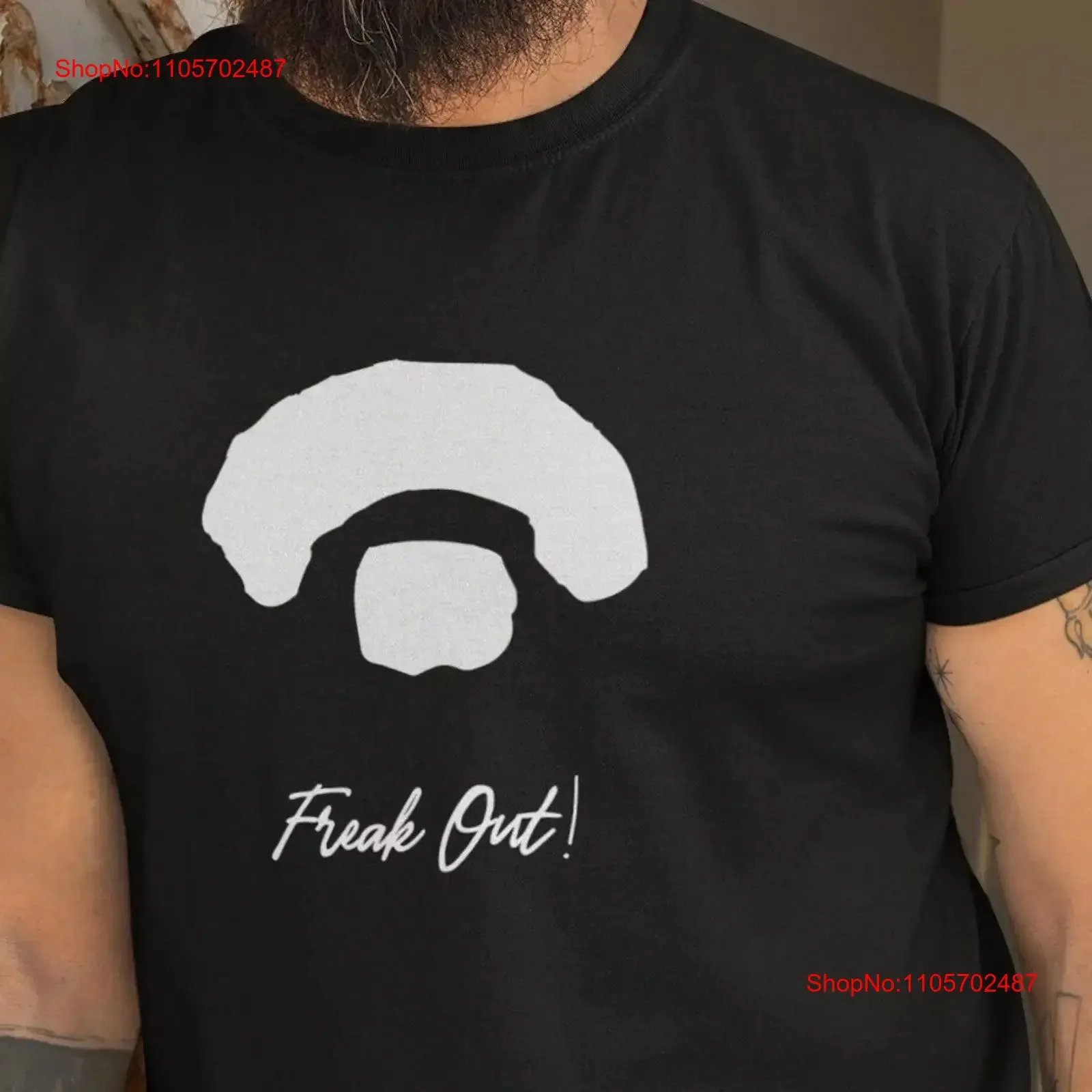 Frank Zappa Inspired T Shirt Mustache Freak Out White Color Design Dark Stache vintage Washed Versatile graphic Slightly