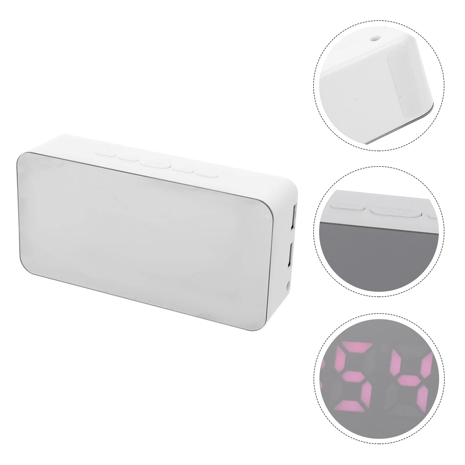 

Creative Led Digital Display Clock Adjustable Brightness Large Numbers Wall Hanging Decorative Clock For Bedroom Living Room