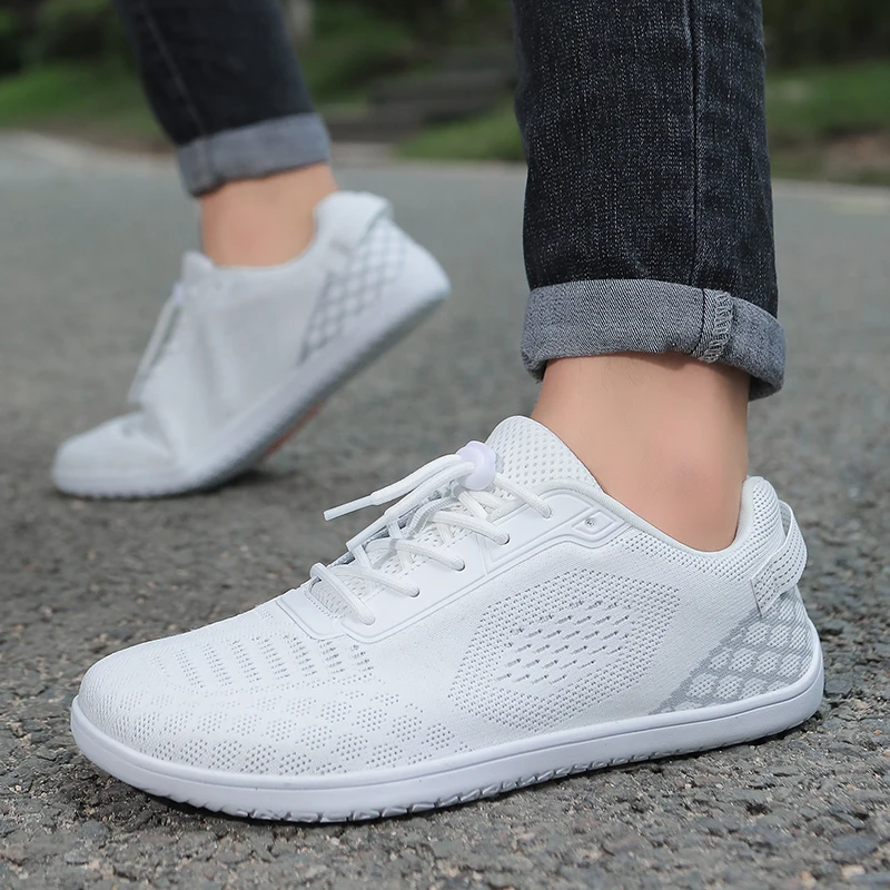 أحذية رجالية بمقدمة واسعة قابلة للتنفس، أحذية رياضية بمقدمة واسعة للجنسين، أحذية كاجوال شبكية محبوكة، أحذية جري خفيفة الوزن للاستخدام في الهواء الطلق #6