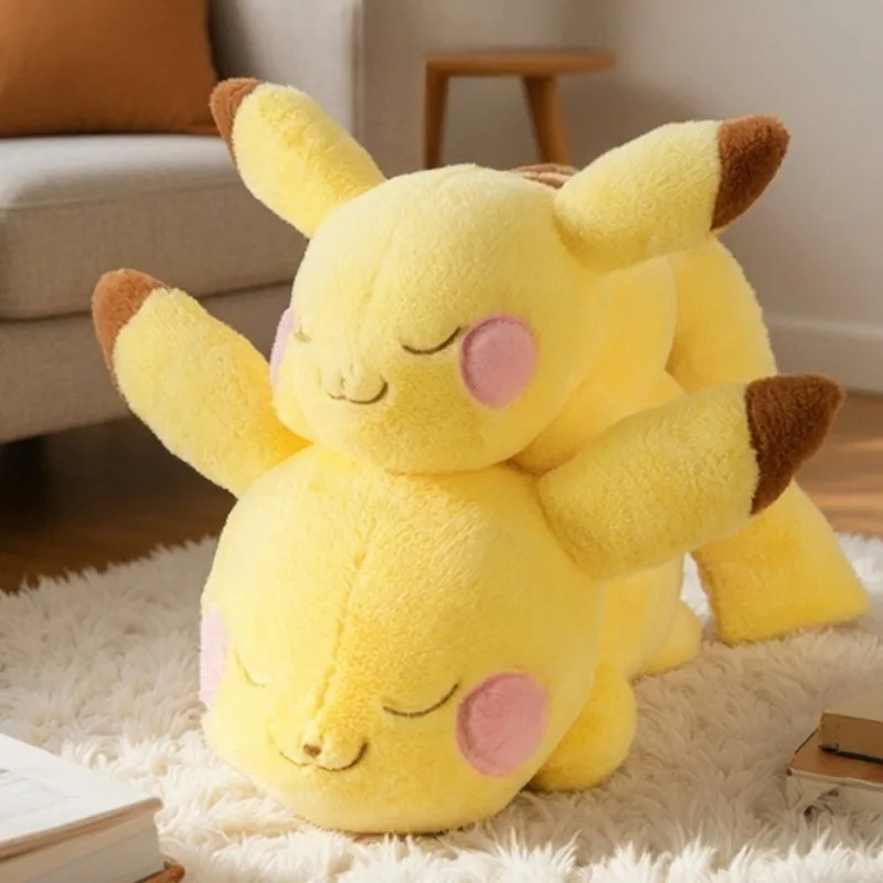 

50/70/90cm Pikachueds Cute Lying Style Plush Toy Creative Cartoon Soft Stuffed Animal Pillow Companion Sofa Decoration Gift