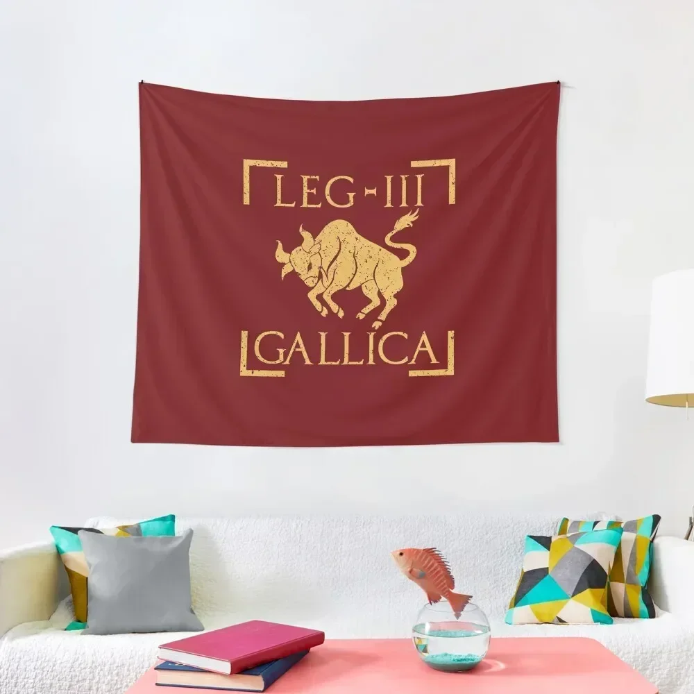 Legio III Gallica Taurus Bull Emblem Roman Legion Tapestry Wall Decorations Room Decorations Aesthetic House Decor Tapestry