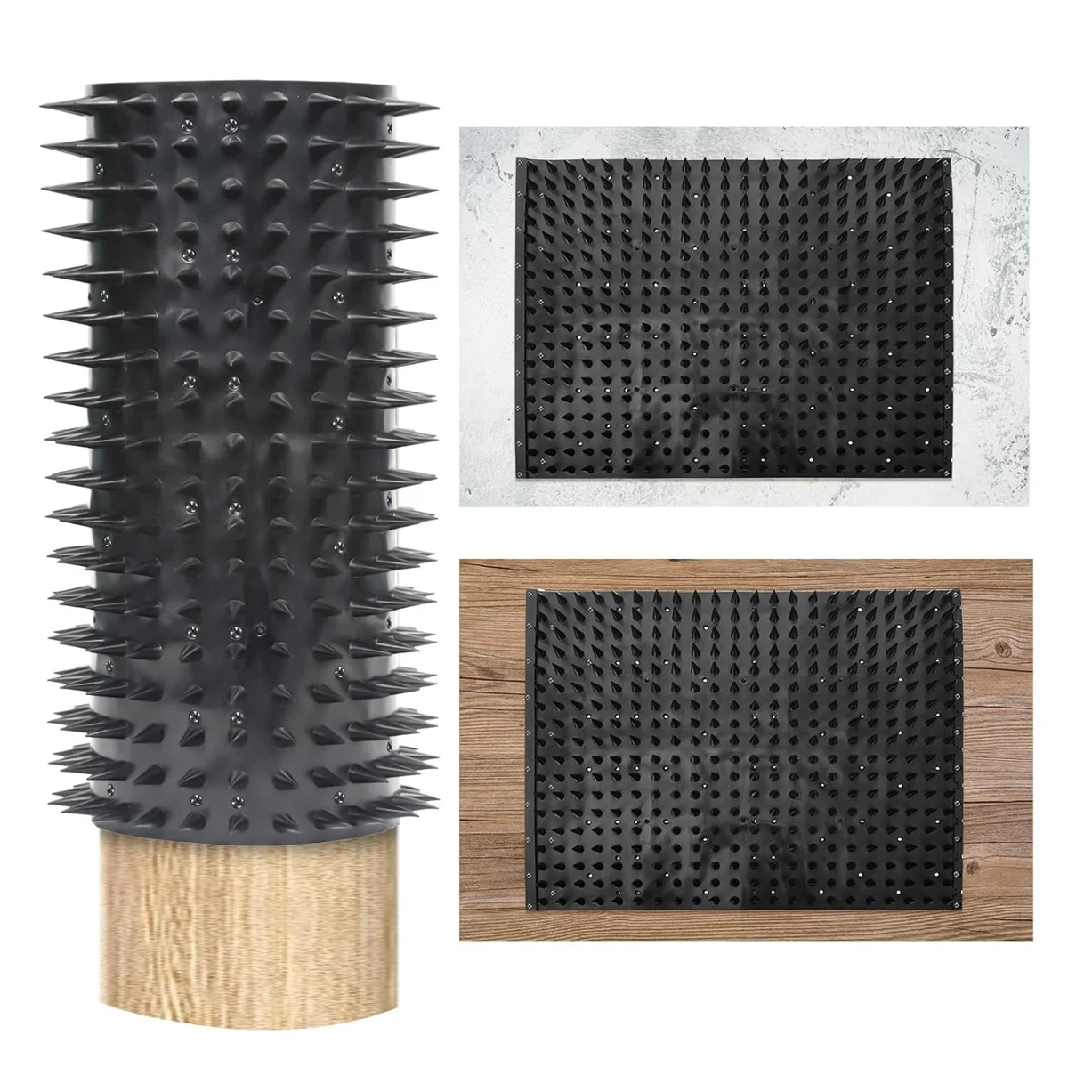 Horses & Bovine Massage Brush Kit Cow Brush Equine Scratcher Cow Scratching Post Cattle Soft Touch Itch Post (2 Pack)