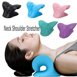 1PCS Neck Shoulder Stretcher Relaxer Cervical Chiropractic Traction Device Pillow for Pain Relief Cervical Spine Alignment Gift