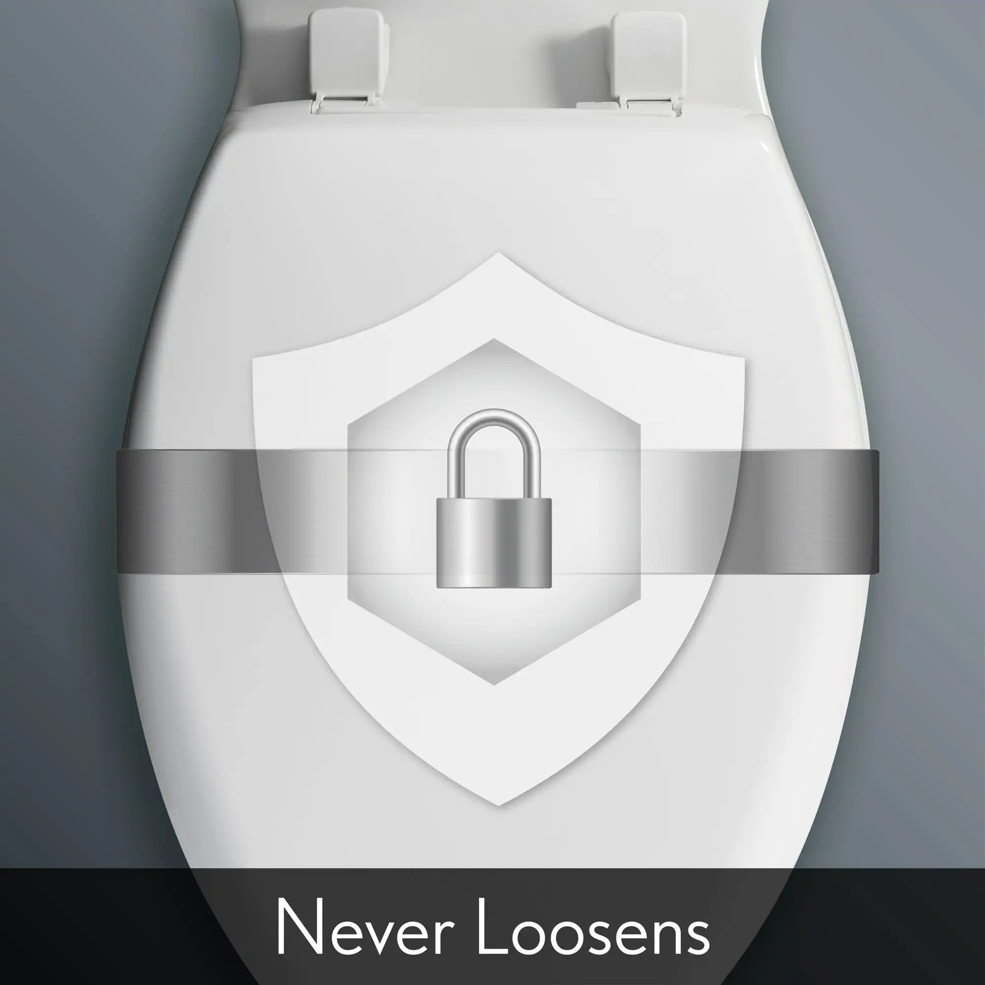 Mayfair Asiento de Inodoro Round de Madera esmalada Edgewater en Blanco