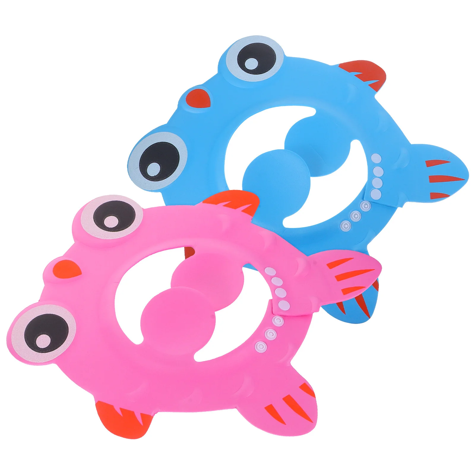 

2Pcs Baby Bath Shampoo Caps Adjustable Soft Eva Material Hair Washing Hat for Toddlers Kids Shower Bath Visor