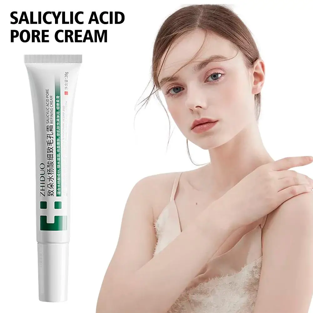 

20g Salicylic Acid Cream Improve Treatment Pimple Anti-Acne Shrink Pores Oil Control Moisturizing Smooth Skin Gel For Oily L6F9